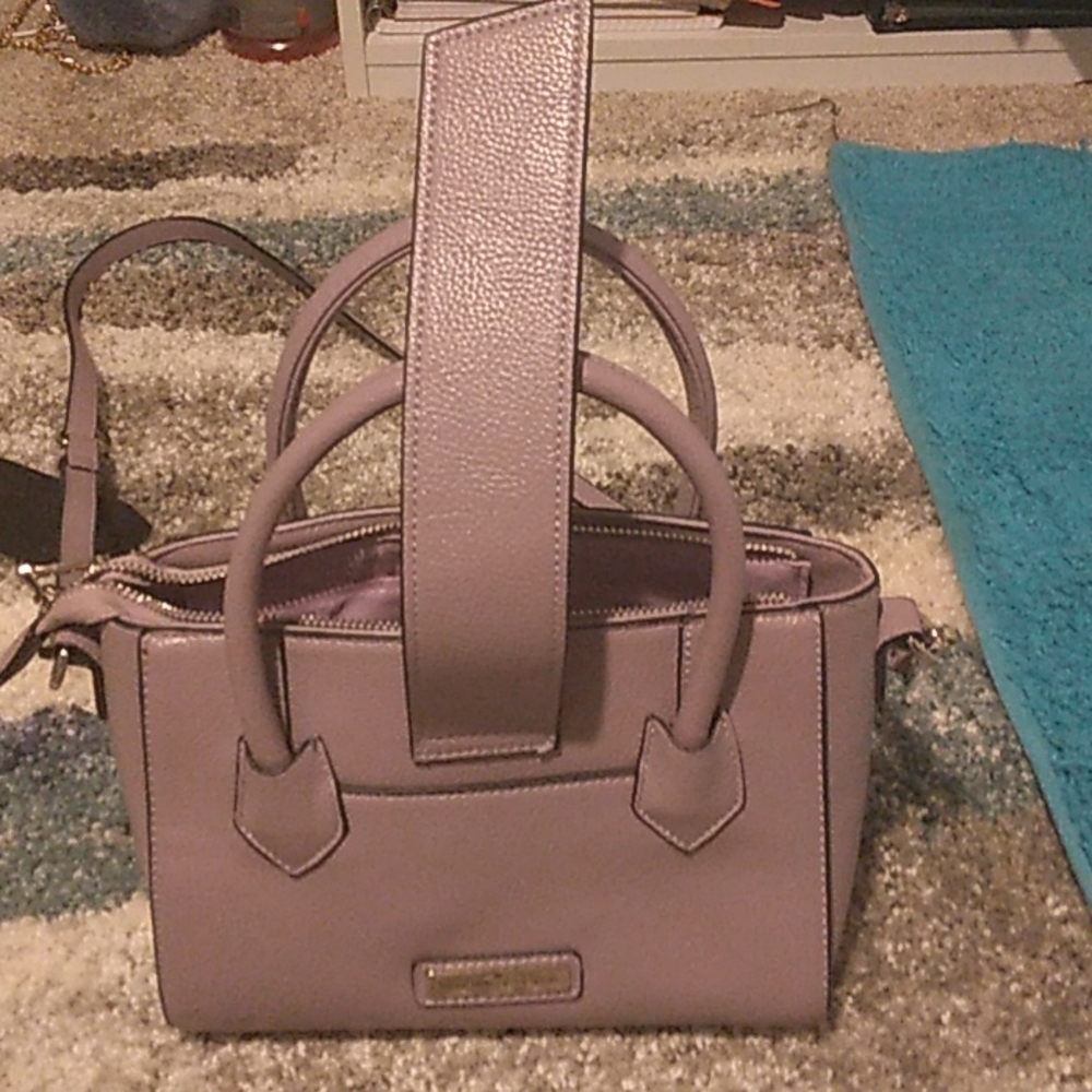 Purple designer bag